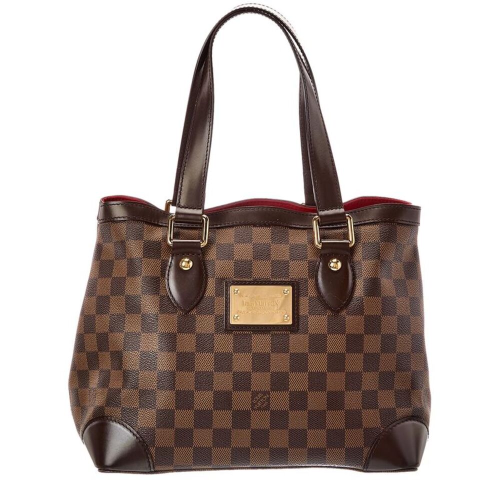 Louis Vuitton Brown Damier Ebene Coated Canvas Hampstead Pm (Authentic